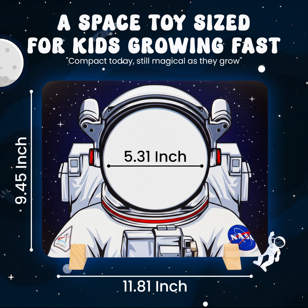 NASA Themed Astronaut Mirror Board.