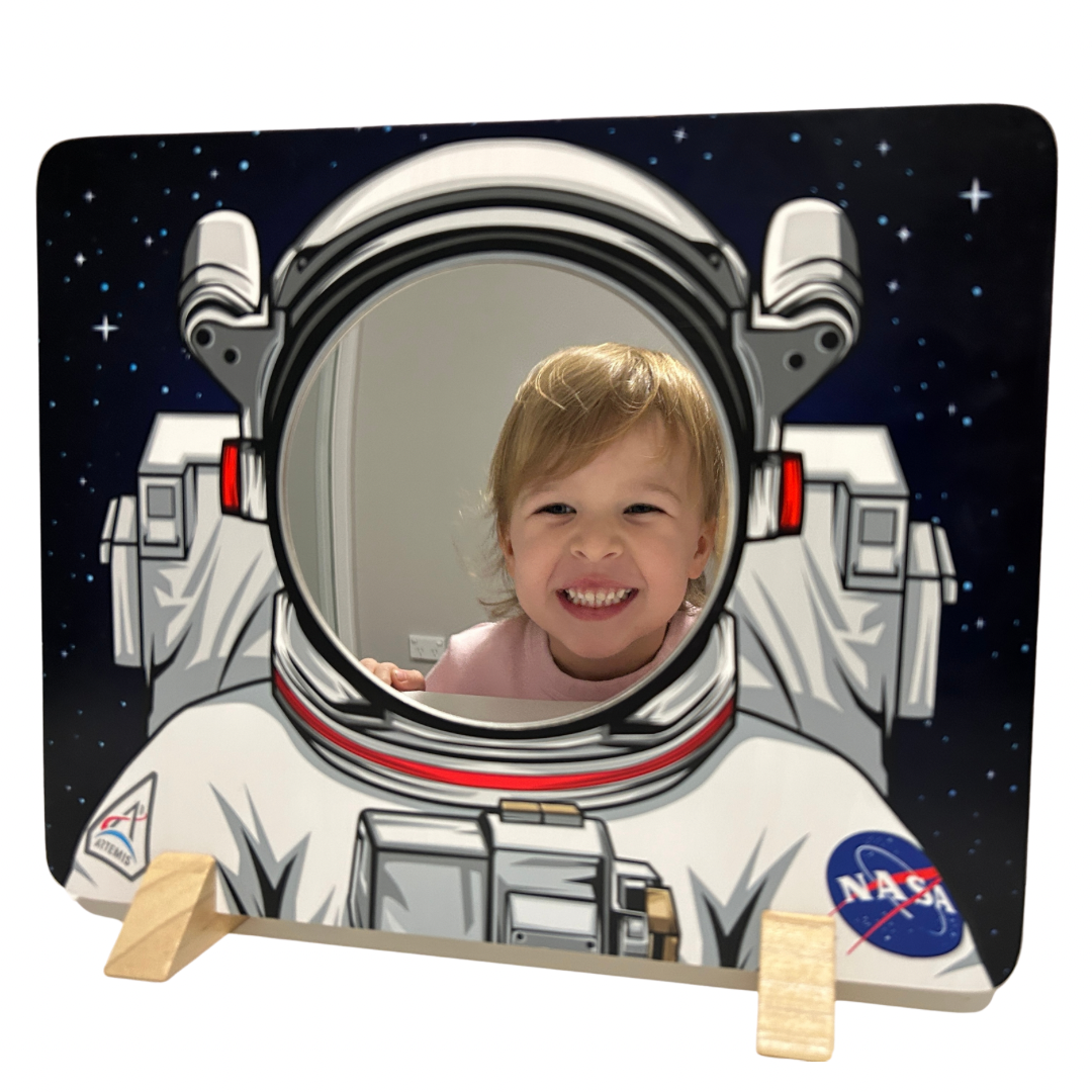 NASA Themed Astronaut Mirror Board.