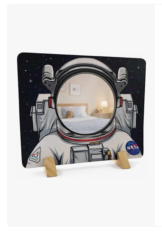 NASA Themed Astronaut Mirror Board.